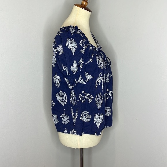 Pomander Place‎ Beaufort Botanical Blue & White Blouse - Picture 4 of 9